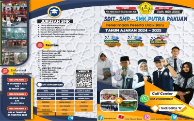 Brosur SDIT-SMP-SMK Putra Pakuan 2024/2025